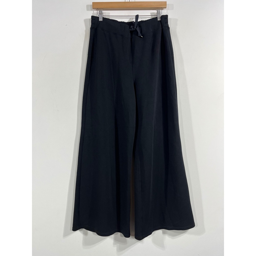Spanx Athleisure Sporty AirEssentials Wide Leg Pants Black XL Drawstring Lounge